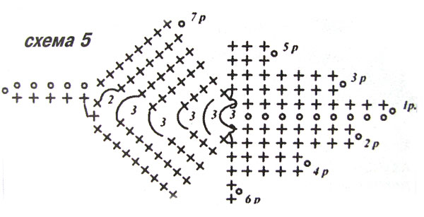 Таракан связать крючком схема